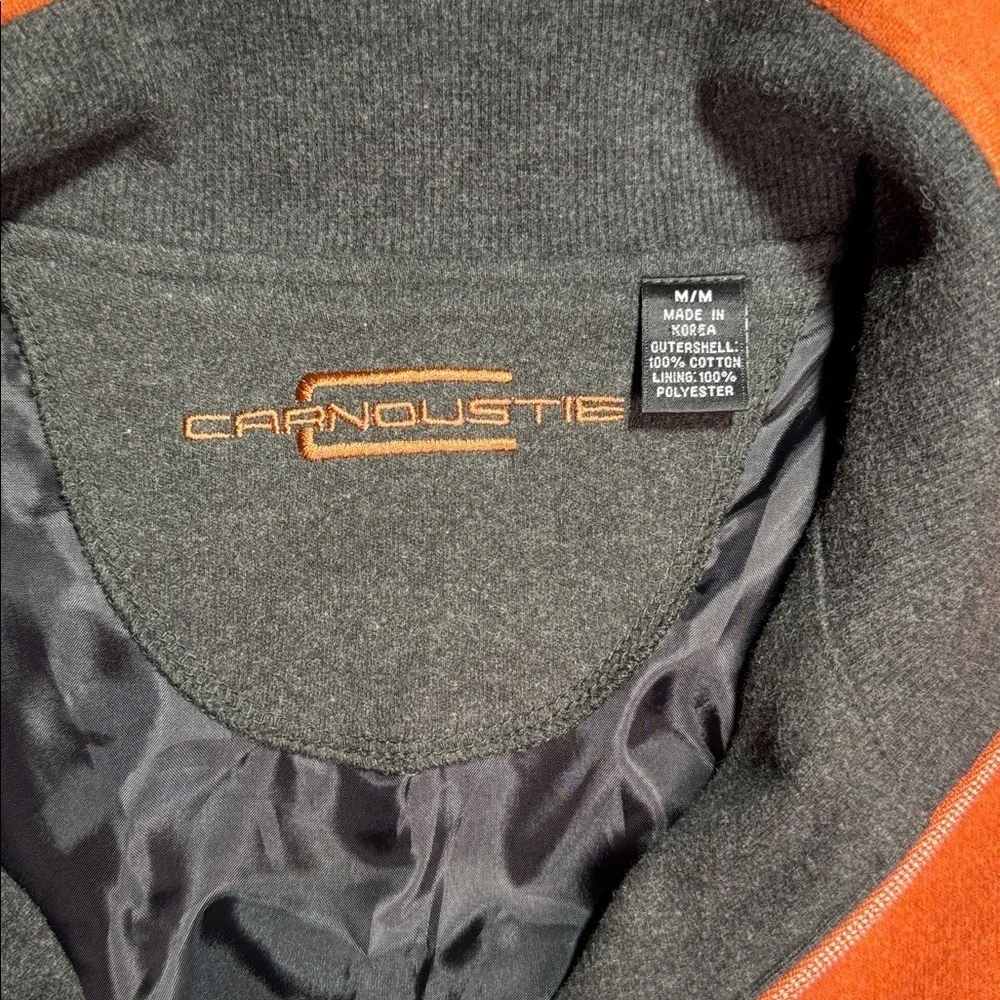 Carnoustie 1/4 Zip Pullover Golf Vest Men’s size Medium Burnt Orange Outdoor